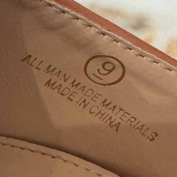 Lulus Women’s Pointed Toe Heels Slides Mules Tan Size 9 - Picture 4 of 7